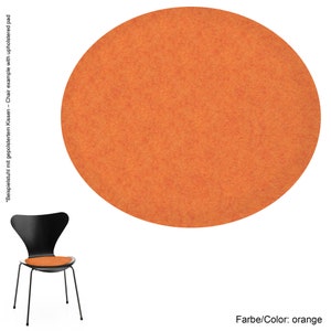 Almohadilla de fieltro ecológico de 4 mm adecuada para Arne Jacobsen / Fritz Hansen Serie 7 - 3107