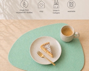 Felt placemat - 45 x 35 cm - vegan, fair trade, made in Cologne - Tilos model