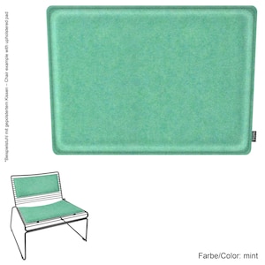 Coussin en feutre écologique 23 mm adapté à Hay Hee Lounge Chair SET avec coussin de dossier image 3