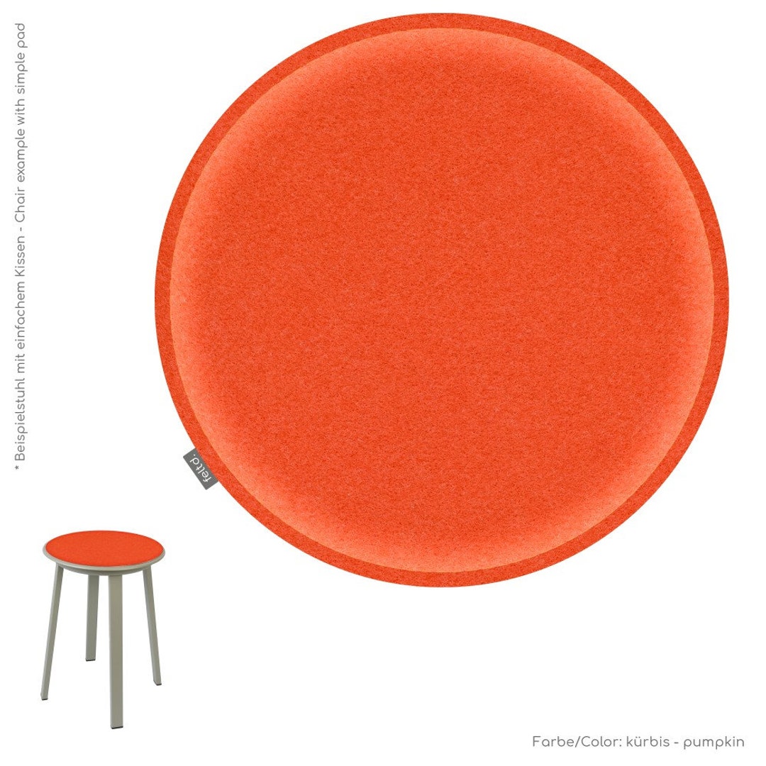 Ø 40 Cm Eco Felt Cushion Pad Padded Universal Round Seat Cushion Chair