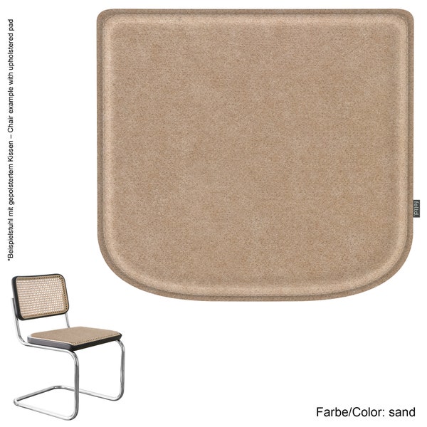 Padded eco felt cushion suitable for Marcel Breuer / Thonet S32/S64