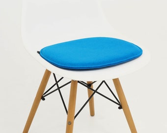 SPÉCIAL : Coussin rembourré en feutre écologique adapté aux chaises latérales Eames en fibre de verre et en plastique Dsw, Dsx, Dsr, version sans accoudoir ! 2 couleurs