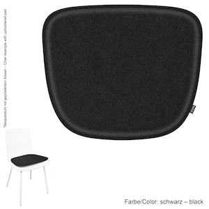 Padded Eco Felt Cushion suitable for Vitra Hal Tube, Wood, Ply wood,