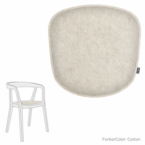 Almofada de feltro de 4 mm adequada para Asensio - várias cores - fabricada de forma justa e sustentável em Colônia.