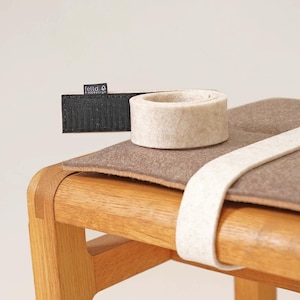 Fastening tape made of eco felt for bench cushions 4 cm wide with micro velcro