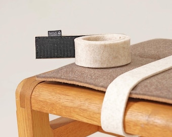 Fastening tape made of eco felt for bench cushions 4 cm wide with micro velcro