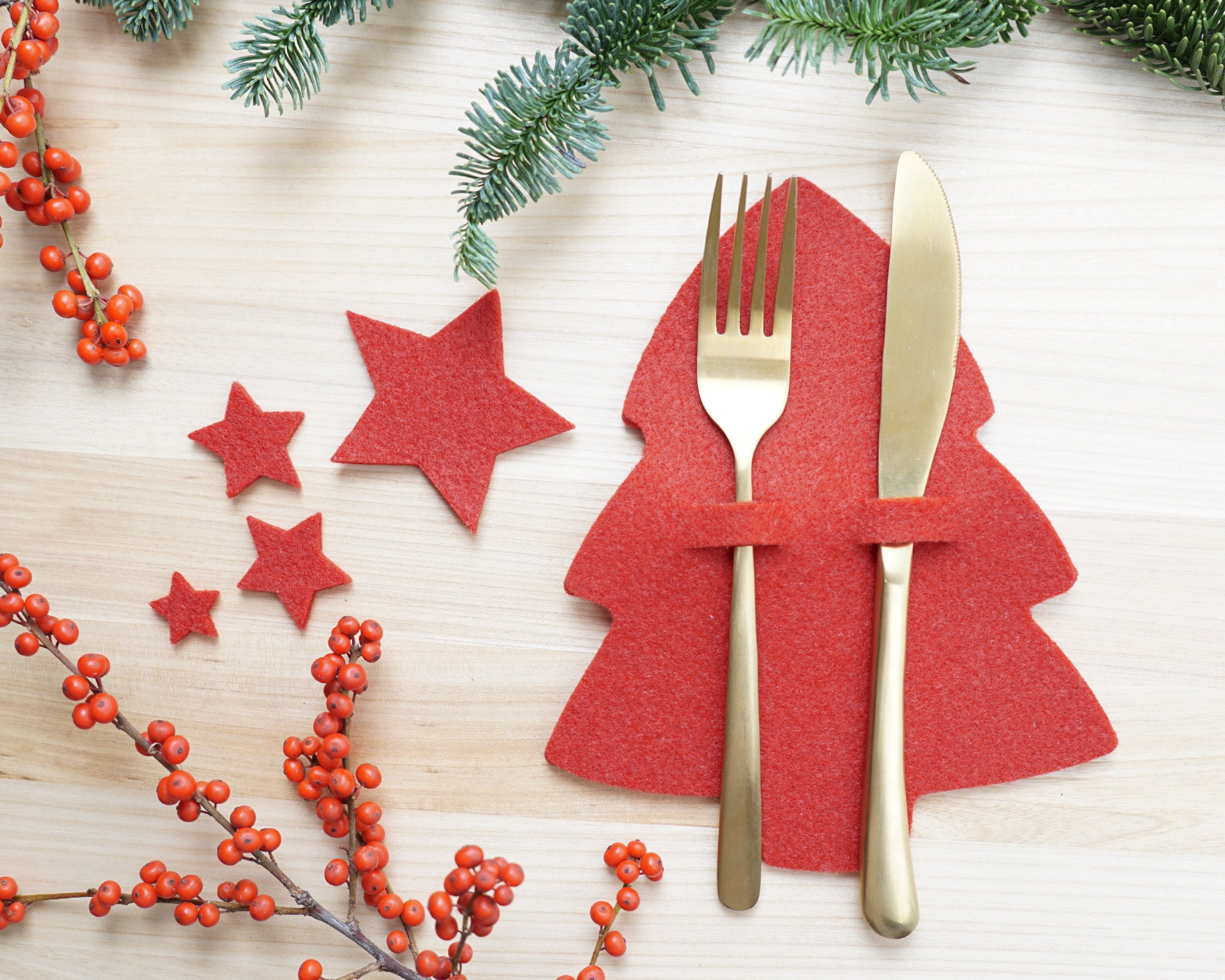 Portaposate natalizio albero di natale 4 pz