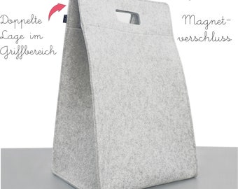 Eco Filz Wäschekorb - Korb für Wäsche - Zwei Größen M und L - vegan, nachhaltig, fair