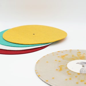 4mm Eco Filz Plattenteller - Schallplatte - Plattentellerauflage 300mm recycled PET - sustainable