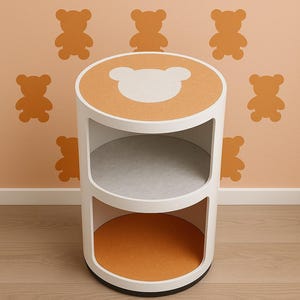 Eco vilt pad 4 mm geschikt voor Kartell Componibili opbergcontainer upcycling rPET - 30 cm, 36 cm, 40 cm - 36 kleuren model beer