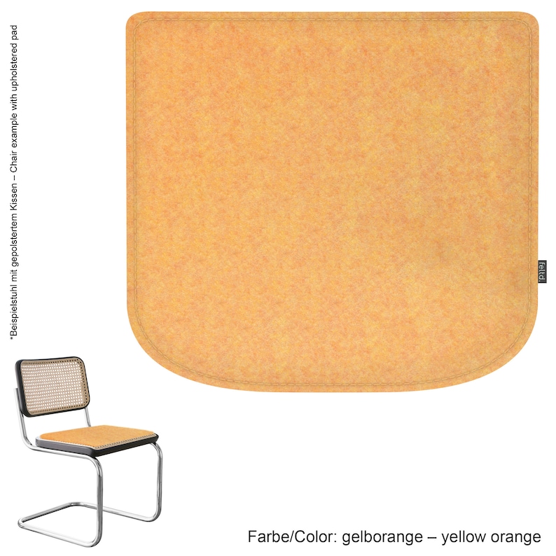 8 mm eco felt pad suitable for Marcel Breuer/Thonet S32/S64 image 1