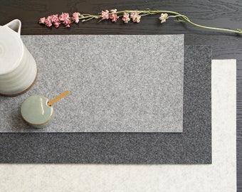 40 cm deep Eco felt 4 mm table runner universal – length in desired size