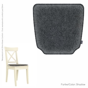 Padded eco felt cushion suitable for Ikea Ingolf chair
