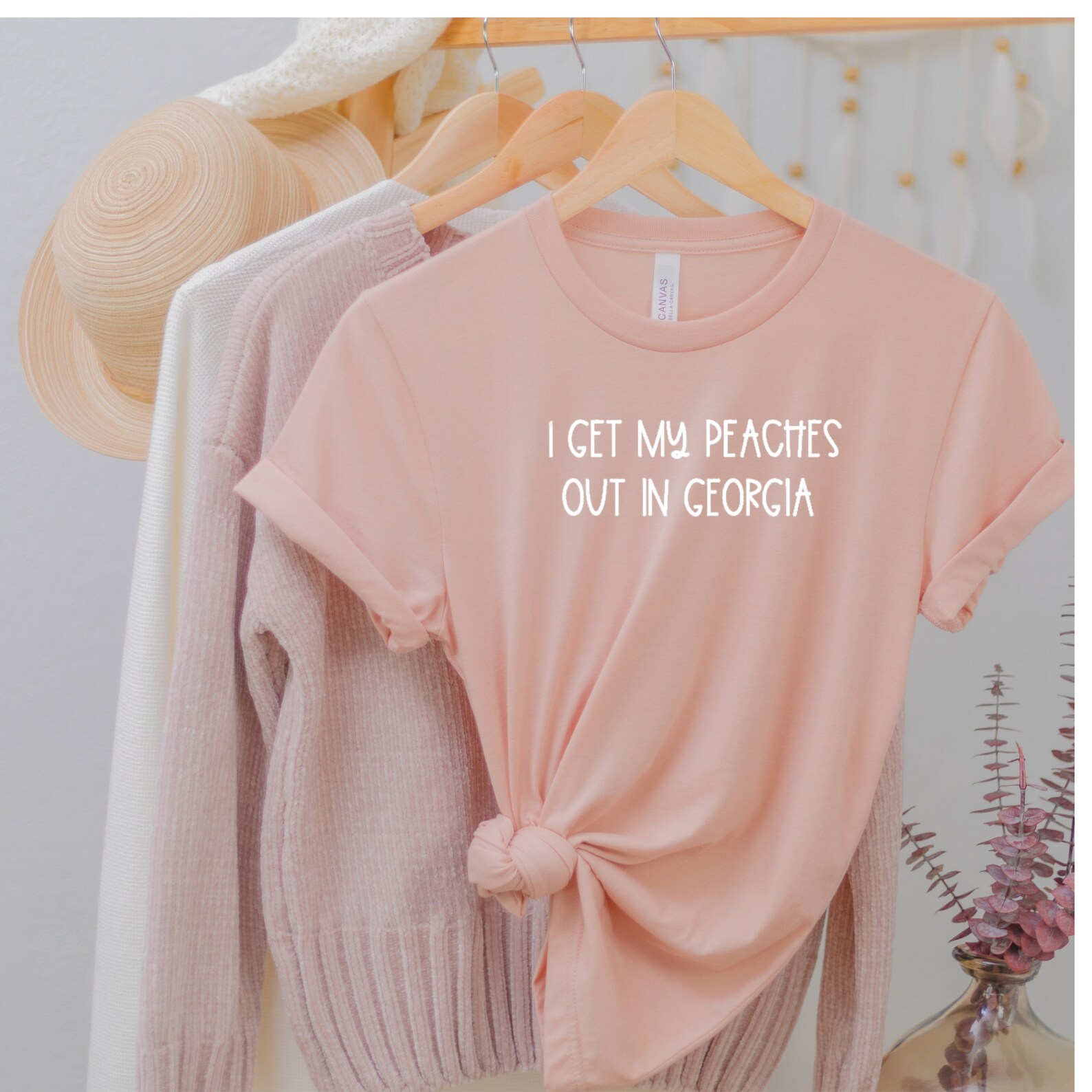 Peaches Out in // I Get My Peaches// Peaches Shirt//peachy