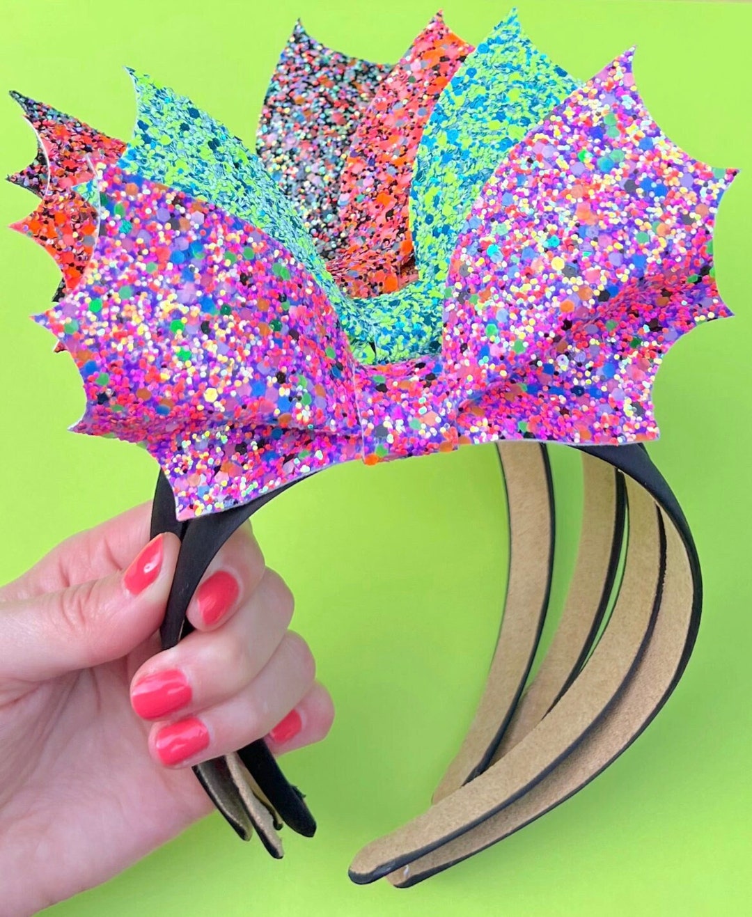 Glitter Bat Wing Halloween Headband: Girls Hair Accessory - Etsy
