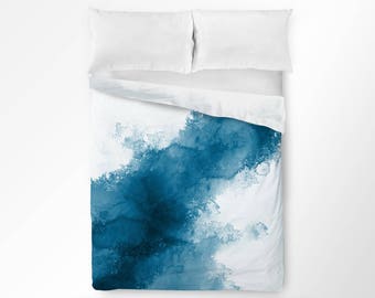 watercolor bedding etsy