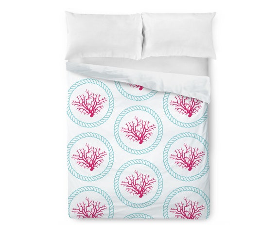 Cubierta de edredón Náutico Ropa de cama náutica Decoración | Etsy México