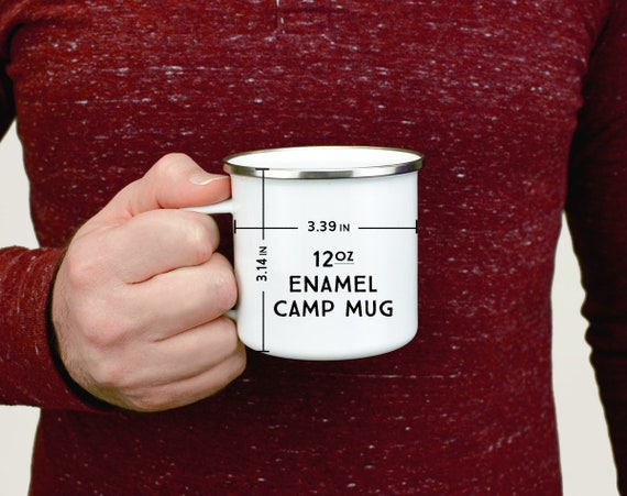 Forest Printed Camping Mugs Enamel Mug Travel Campfire Party Beer Juice  Drinking Cup Mountain Coffee Cup Gifts For Camper 17 OZ