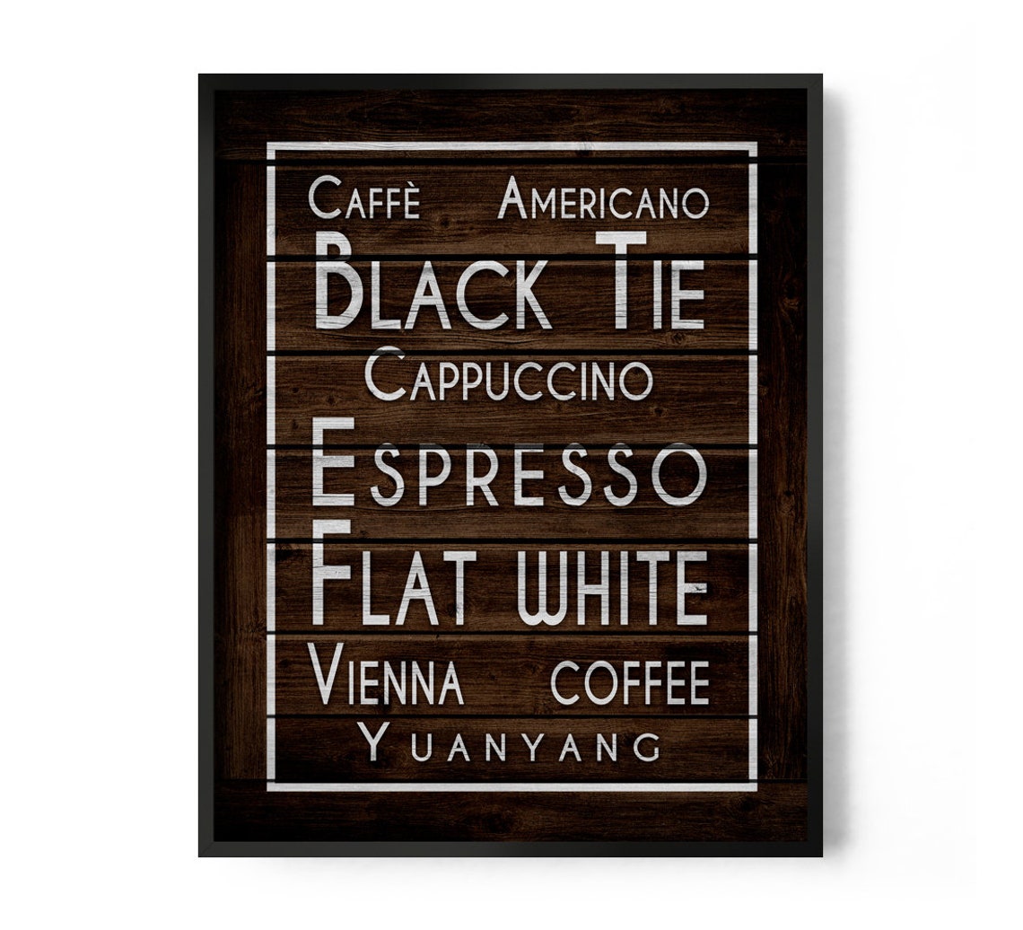 Coffee Print Coffee Art Rustic Kitchen Print Kitchen Wall Etsy