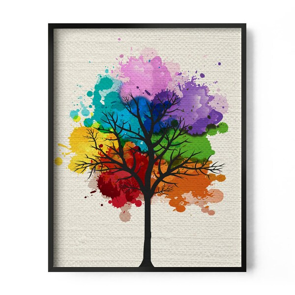 Tree Wall Art Etsy