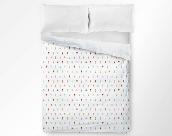 Ice Cream Duvet Cover Ice Cream Bedding Kids Duvet Cover Etsy