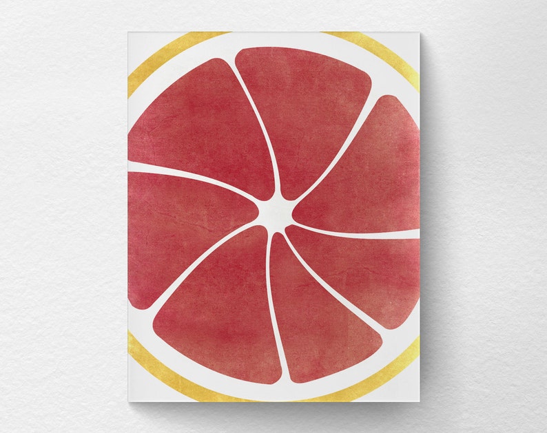 Citrus Print Citrus Decor Fruit Kitchen Art Kitchen Decor Etsy