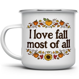 Fall Mug, Camp Mug, Fall Coffee Mug, Autumn Mug, Fall Lover Mug, Sweater Weather Mug, Fall Season Camping Mug, Camper Mug, Outdoor Mug