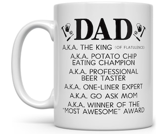 Funny Dad Mug, Fathers Day Mug, Fathers Day Gift, Birthday Gift for Dad, Dad Coffee Mug, Dad Mug, Dad Gift, Gifts for Dad, Funny Dad Gift