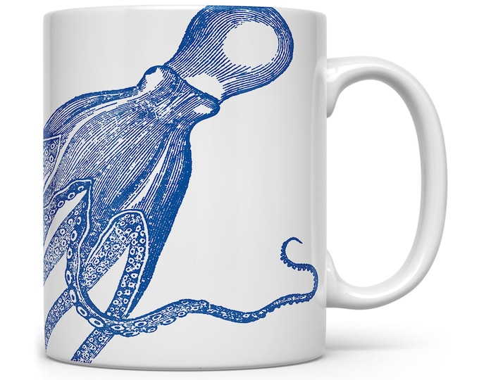 Octopus Mugs Pottery // Octopus Mugs Octopus Gifts Coffee Etsy