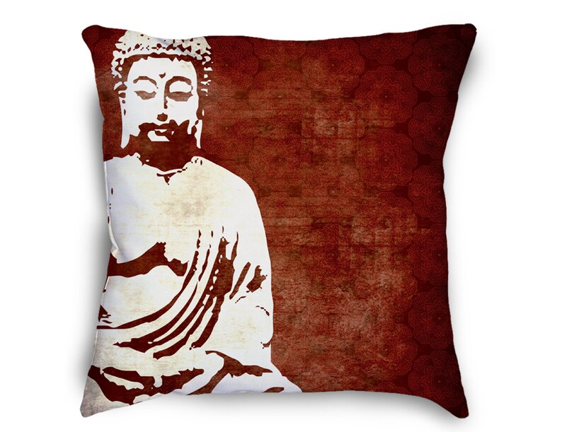 Buddha Pillow Zen Pillow Buddha Decor Meditation Pillow Etsy