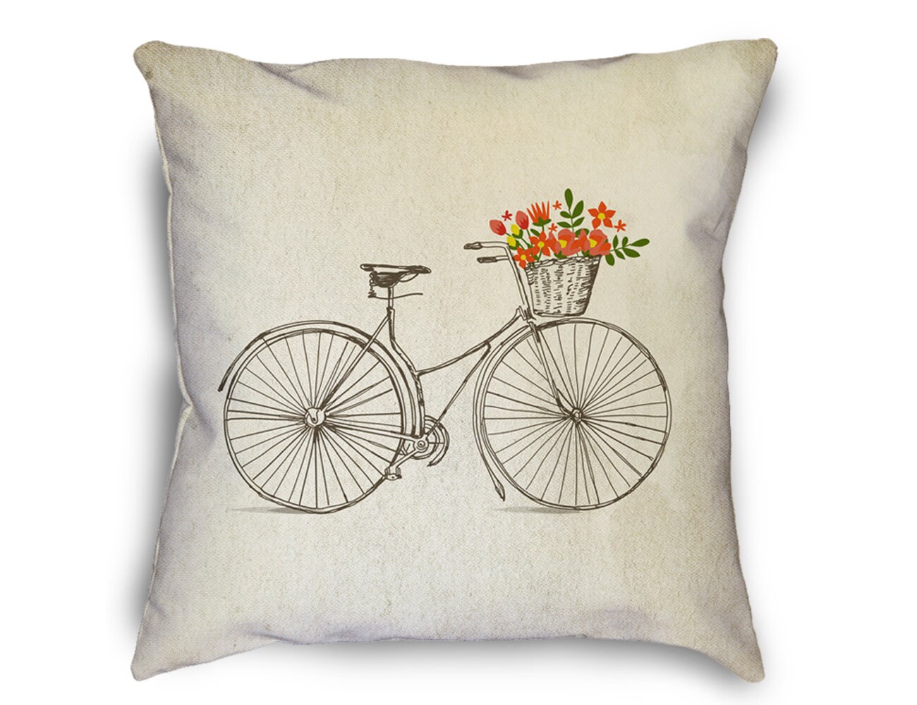 bicycle throw pillow