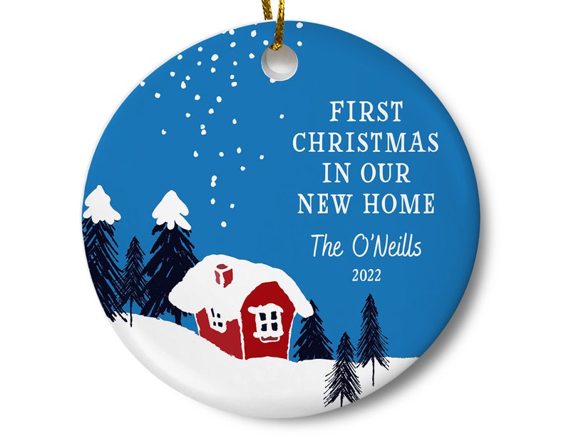 Personalized New Home Ornament First Christmas in Our New Etsy