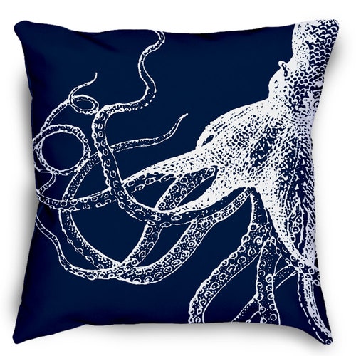 HB Ocean Octopus Marine Animals Cushion Cover Throw Sofa Waist Pillow Case FT 