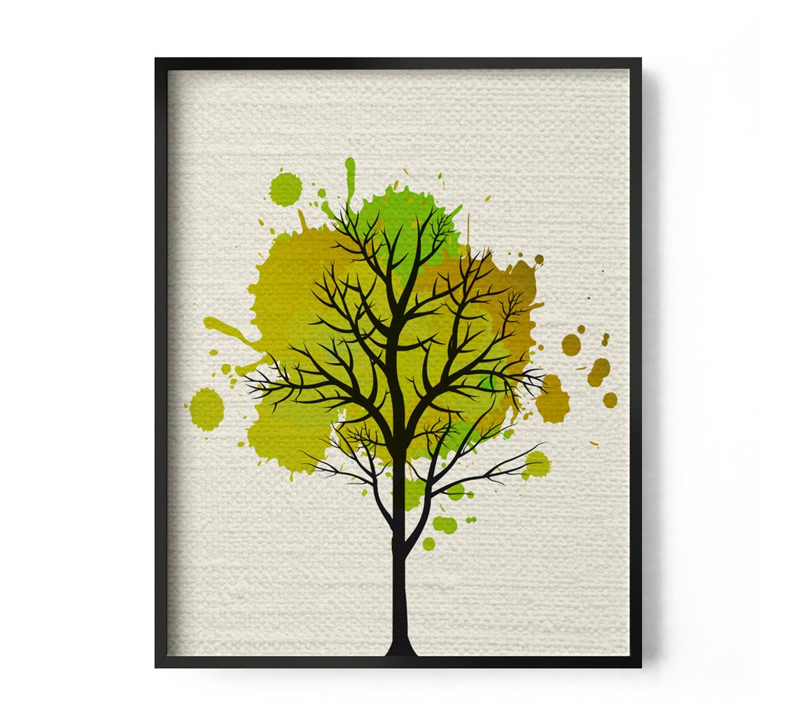 Tree Wall Art Modern Home Decor Fine Art Print Modern Art Etsy