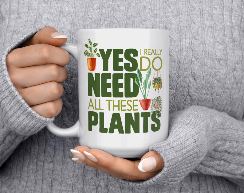 Plant Mug Houseplant Lover Cup Plant Lady Mug Gardener image 3