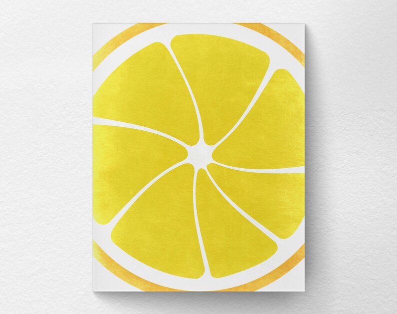 Citrus Print Citrus Decor Fruit Kitchen Art Kitchen Decor Etsy