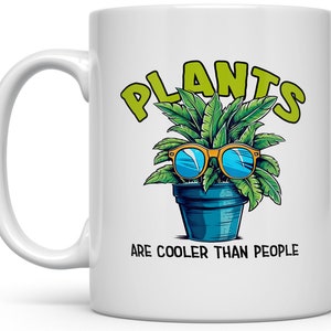 Plant Lover Mug, Houseplant Collector Cup, Gift for Introvert, Gardener Gift, Nature Lover, Plant Nursery Owner Gift, Plant Gifts