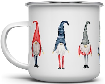 Gnome Camp Mug: Cozy Winter Holiday Coffee Cup