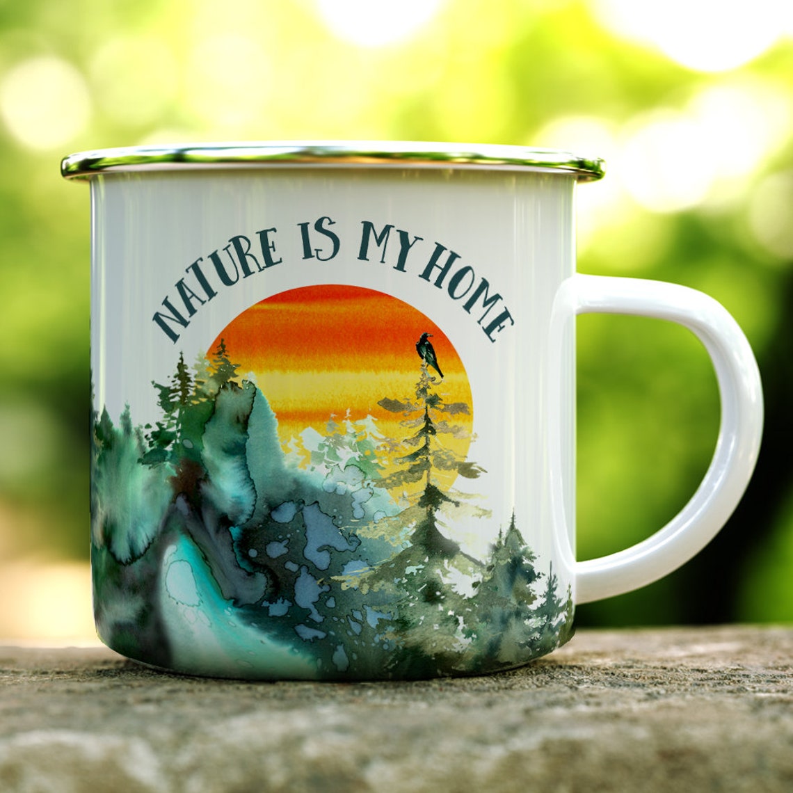 Campfire Coffee Mug Camping Mug Outdoor Mug Hiking Mug Etsy