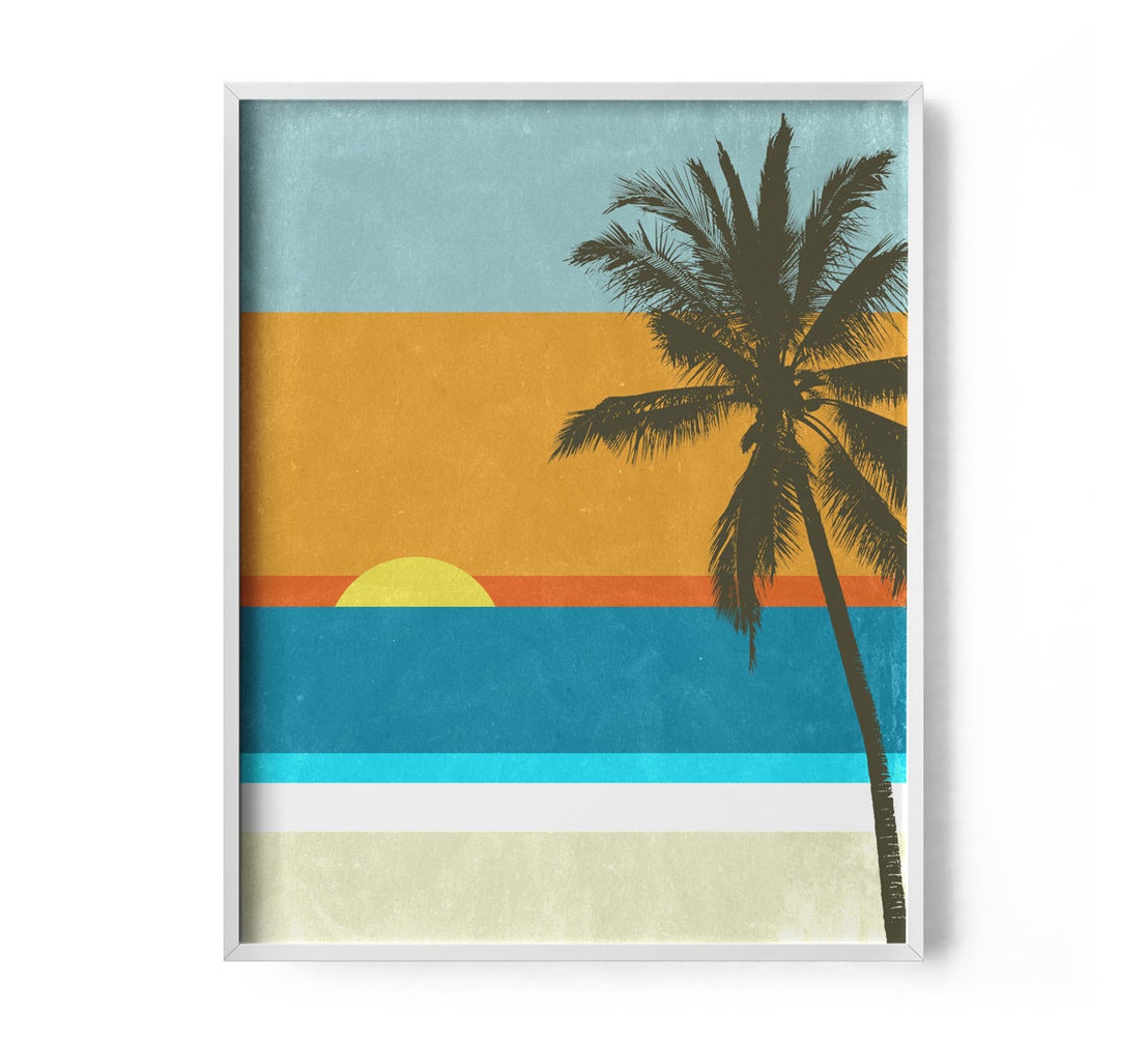 Beach Decor Beach Print Beach Poster Wall Art Beach Art Etsy