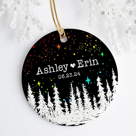 Personalized Couples Christmas Ornament 2025, Customized Couple