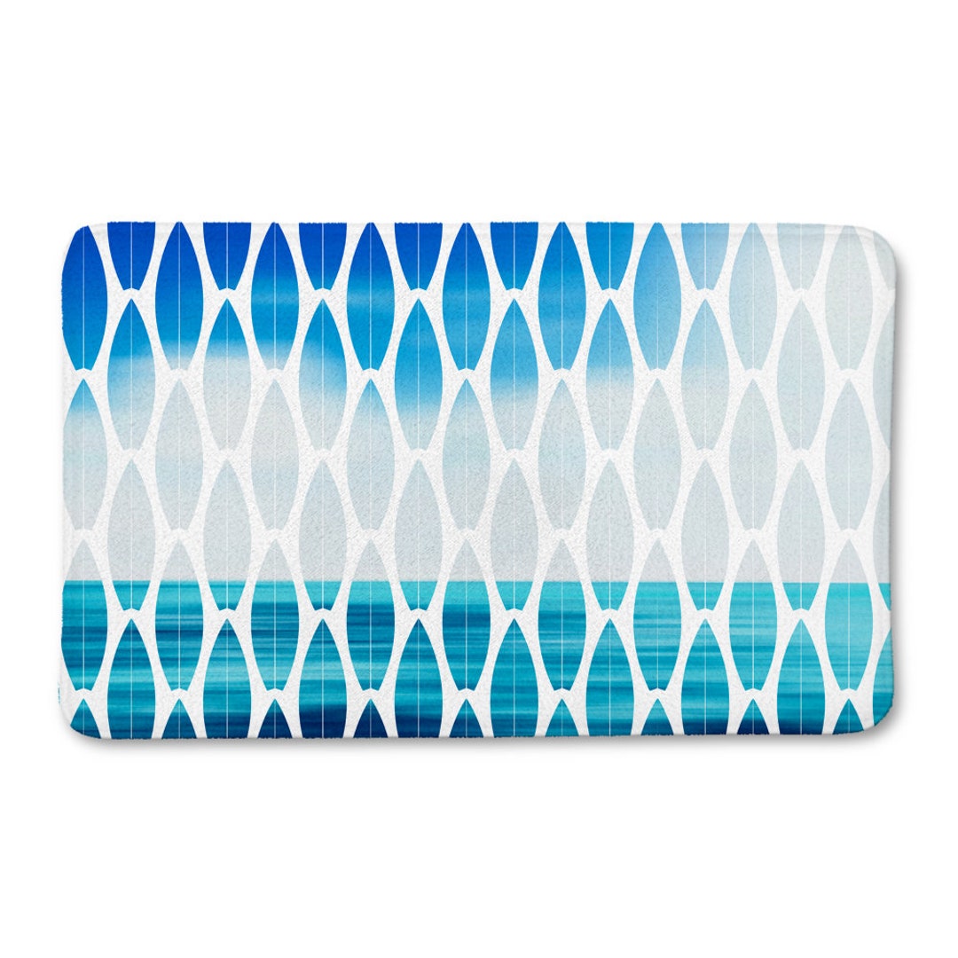 Surf Bathroom Surfboard Decor Surfboard Bath Mat Surf Bath Etsy