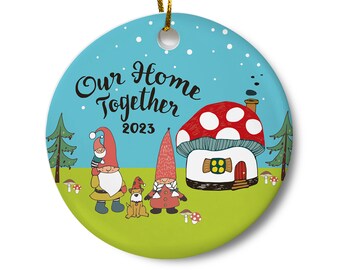 New Home Ornament, Housewarming Gift, New Home Gift, First Home Ornament, Our Home Together Ornament, Dated Family Ornament