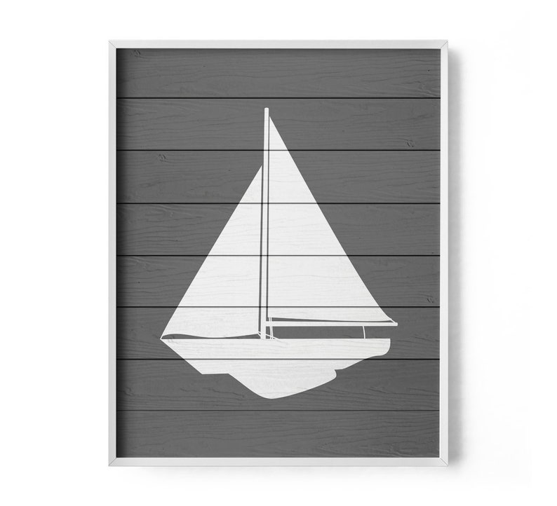 Nautical Sailboat Art Sailboat Decor Nautical Bathroom Etsy Australia