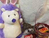 Unwrapped Chocolate Bar Mint Stuffed Candy Hedgehog Toy Cage Buddy Chibi Friend Photo Prop