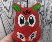Appleseed Owl Fleece Toss Toy Mint Stuffed Hedgehog Degus Ferret Rat Guinea Pig Toy Cage Buddy Photo Prop Enrichment