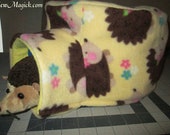 Yellow Hedgehogs Igloo Cover for Hedgehogs, Guinea Pigs, Rats, Ferrets, Degus and many small pets