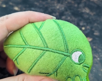 Blatt Käfer Kawaii Chibi Fleece Mint Gefüllte Igel Spielzeug Kleintier Käfig Buddy Käfig Dekor Foto Requisite