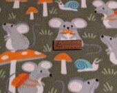 Mushrooms Mice Snails Mouse Woodland Igloo Cover Double Fleece Reversible for Hedgehogs, Guinea Pigs, Rats, Ferrets, Degus & many small pets