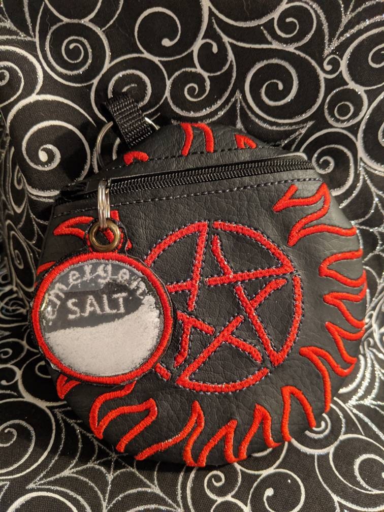 Supernatural Anti Demon Clip Bag with Emergency Salt Dangle